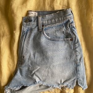 Abercrombie cut off high rise shorts curve love